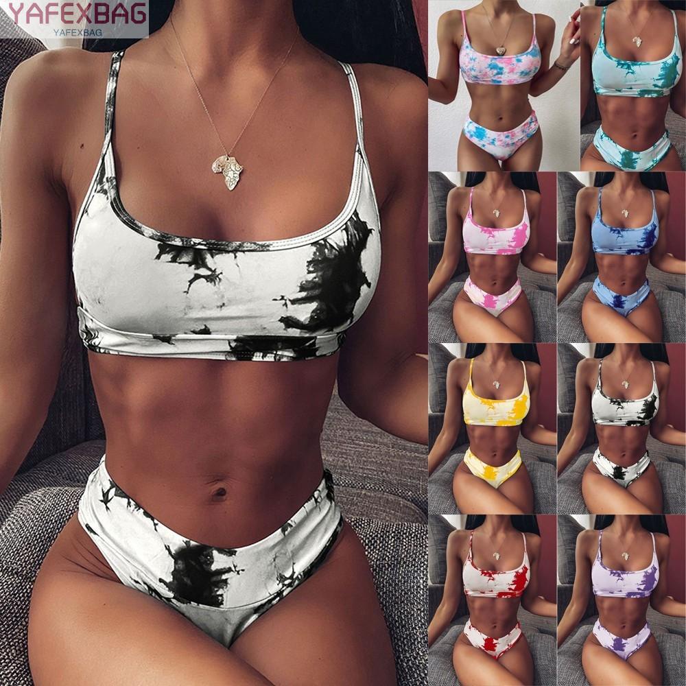 Women Brazilian Bikini Set Printed Push Up Padded Swimwear Swimsuit Bathing Suit