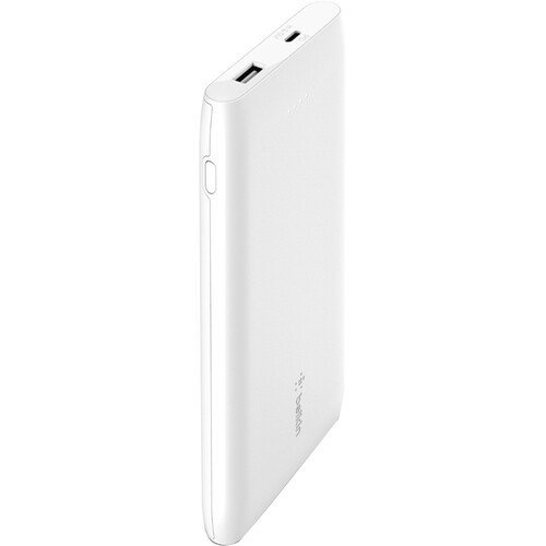 Pin sạc dự phòng Polymer Pocket Power 10,000 mAh, Sạc nhanh 18w PD, cáp đi kèm A-C Belkin, hàng chính hãng - BPB001bt