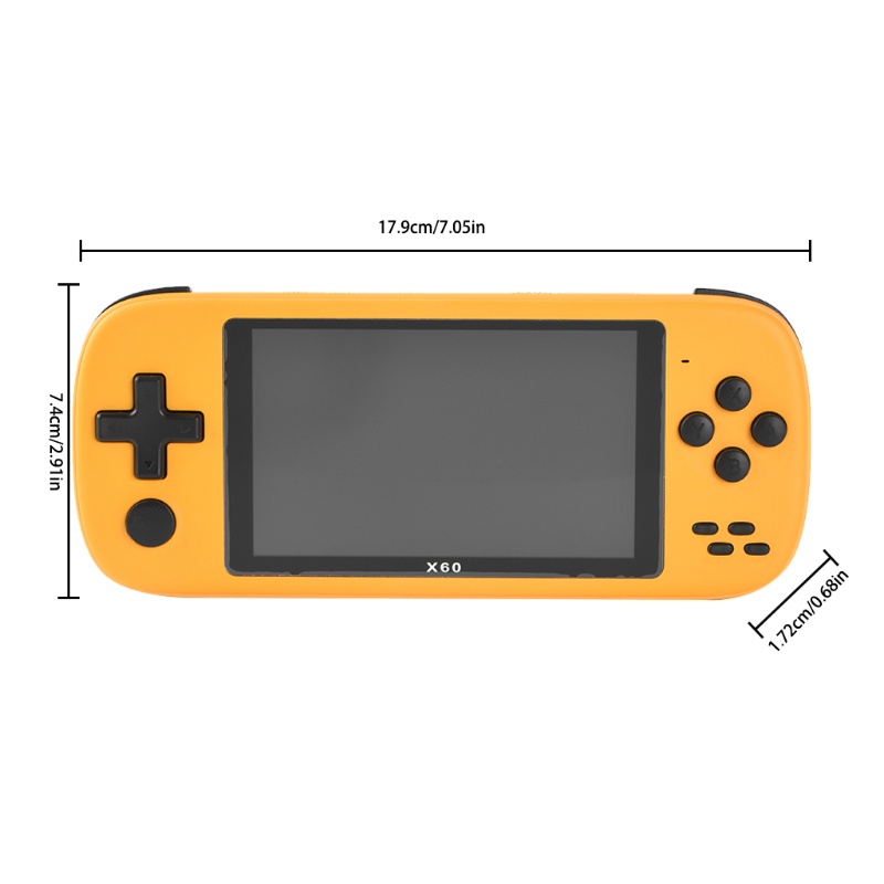 Máy chơi trò chơi cầm tay màn hình 4.3 inch hỗ trợ FC / GB / GBA / MD / NES / SFC