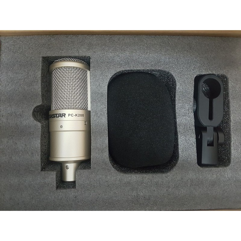 Combo thu âm chuyên nghiệp Soundcard XOX K10 2020 - Mic Takstar PC-K200 kèm dây live,kẹp mic, màng lọc âm tặng tai nghe