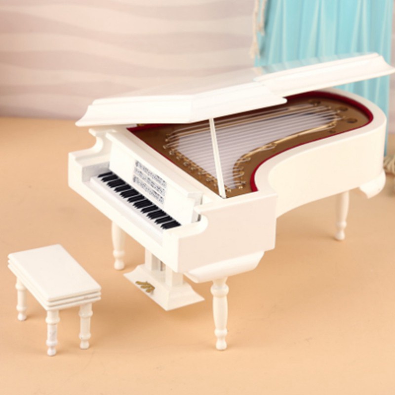 Miniature Grand Piano el Kit Musical Instrument with Chair