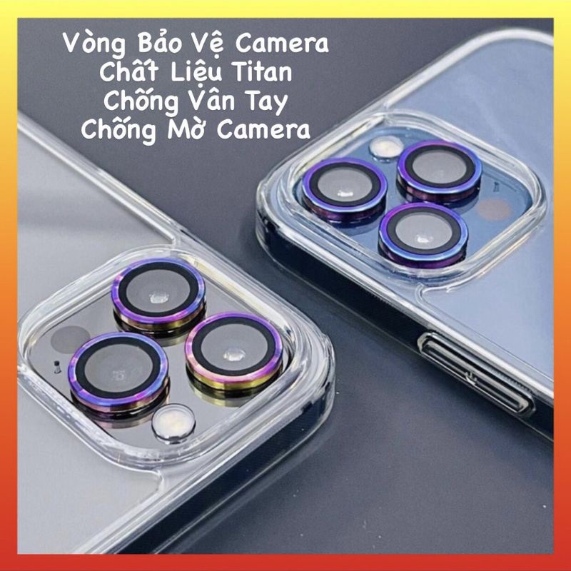[ Titan cầu vồng ] Dán bảo vệ từng mắt Camera iP 13mini/13/13pro/13promax 7 màu sắc cầu vồng