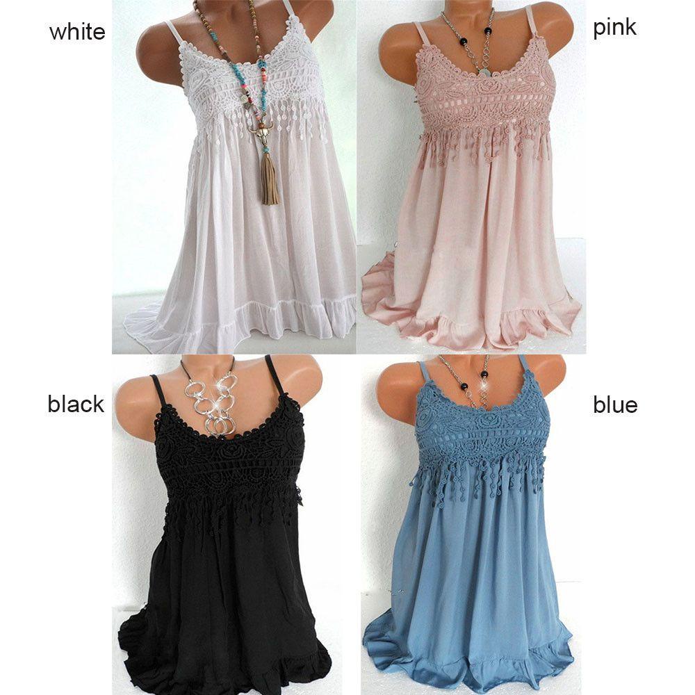 Áo Đầm Mini Hai Dây Dáng Dài Phối Ren Plus Size