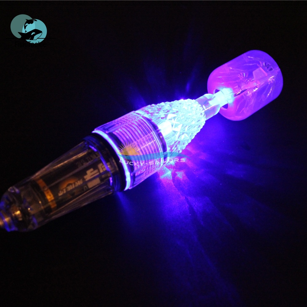 Mồi Câu Cá Giả Gắn Đèn LED Phát Sáng Chống Nước