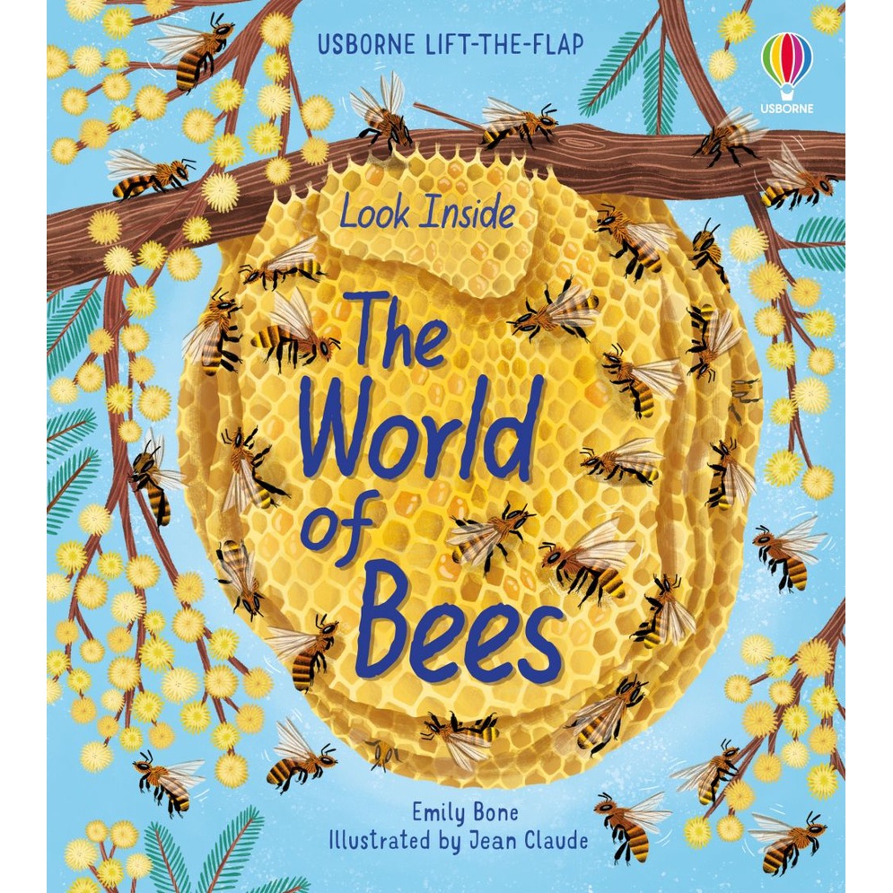Sách Usborne - Look Inside the World of Bees - lật mở tương tác tìm hiểu về loài ong
