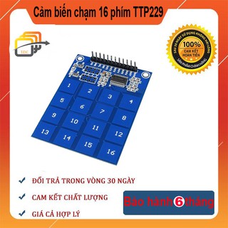 Cảm biến chạm 16 phím TTP229 - Module touch sensor