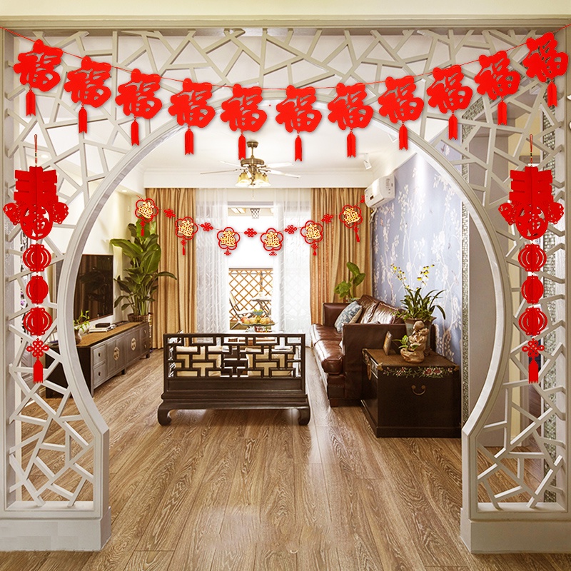 Dây Treo Trang Trí Chúc Mừng Năm Mới 2023 Phong Cách Trung Hoa