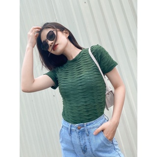 Áo tess croptop
