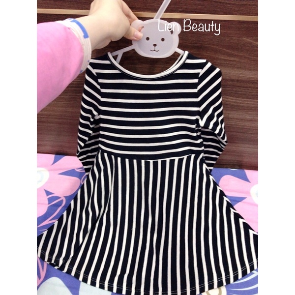 Váy Cotton Len Xuất Dư Xịn Cho Bé Gái