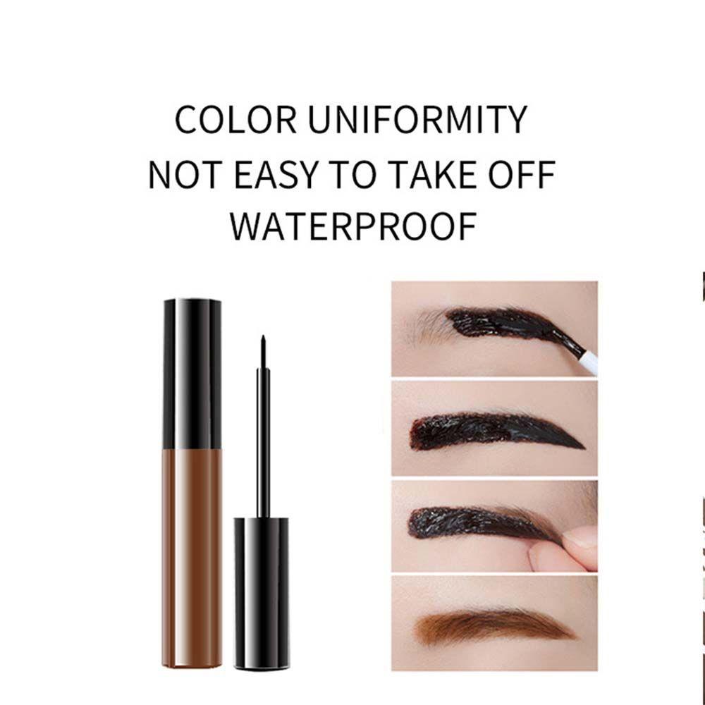 OCEANMAP Gel Xăm Lông Mày 3D 4 Màu Sắc Tùy Chọn Lâu Trôi Kèm Cọ