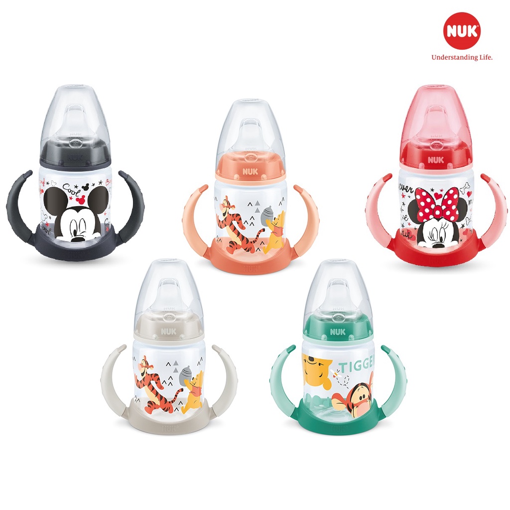 Bình tập uống NUK PP hình Mickey, Disney, Hello Kitty 150ml