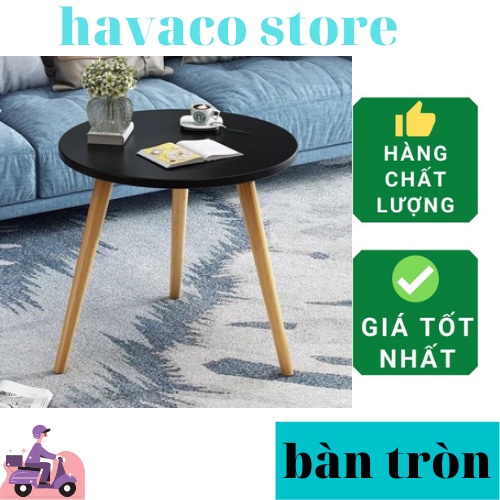 Bàn trà sofa/cafe phong cách vintage, mặt tròn đường kính 40,50,60 cm, chân cao 20, 30 hoặc 40