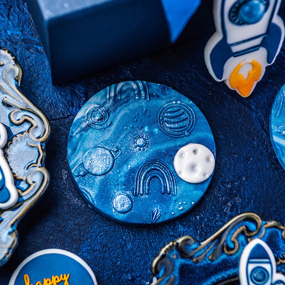 Khuôn Cắt Bánh Quy Trang Trí Hình Tên Lửa/Phi Hành Gia