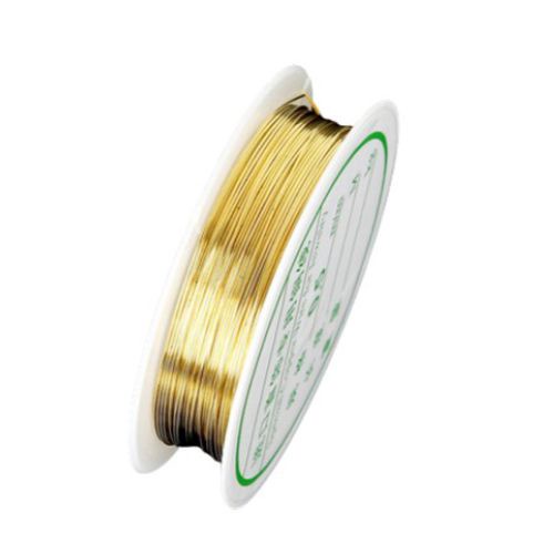 1 Cuộn Dây Đồng 0.2-1mm Màu Bạc/Vàng/Vàng/Vàng/Bạc Làm Vòng Đeo Tay/Trang Sức Thủ Công