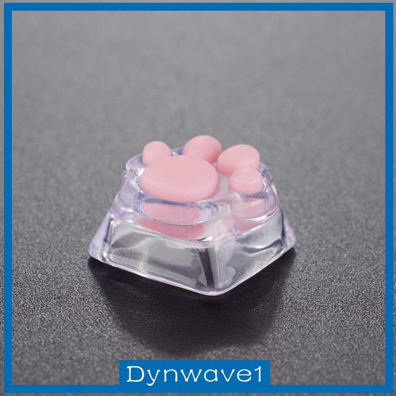 [DYNWAVE1] Transparent Cat Paw Keycaps Machinery Keyboard keycaps Base for Game Players