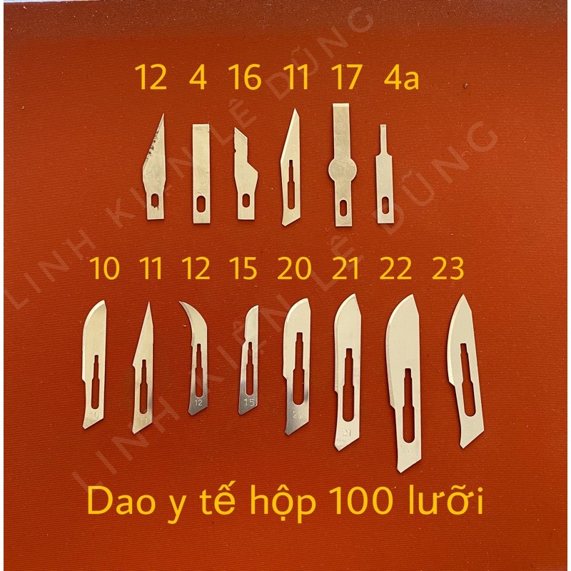 Dao y tế, dao kaisi đủ mã (gói 10lưỡi 1số)