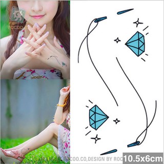Hình xăm dán tattoo cao cấp tim tên 10X6cm