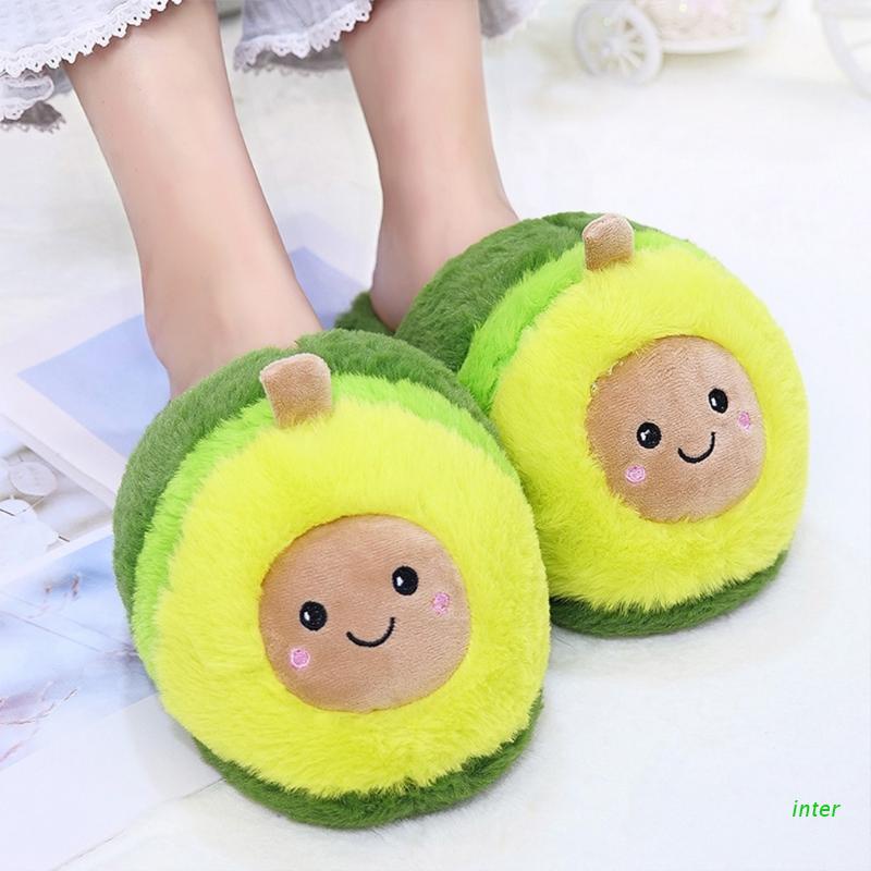 Dép Bông Đi Trong Nhà Hình Trái Bơ Dễ Thương