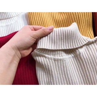 Áo len tăm cổ lọ