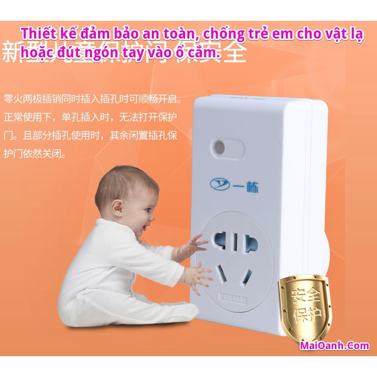 Ổ Cắm Điều Khiển Từ Xa Qua Sóng RF (Radio) - Loại 1 Khiển &amp; 3 Ổ Cắm (Hàng Nội Địa Siêu Bền)