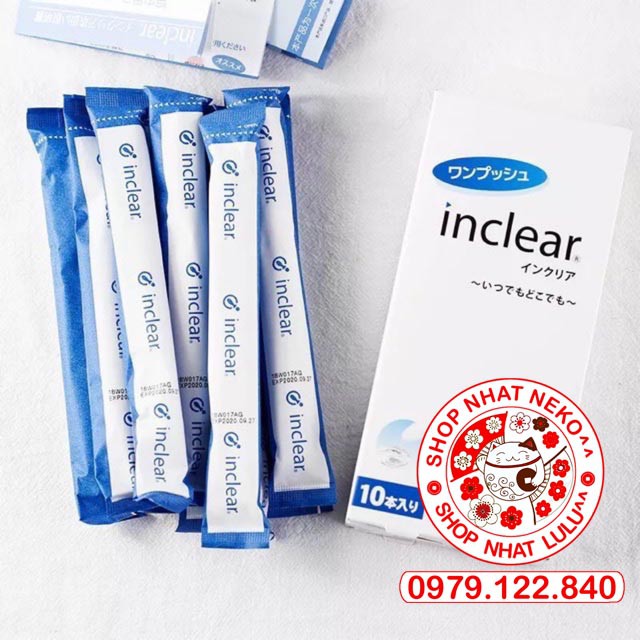 Đũa Thần Dung dịch vệ sinh inclear ( hộp 10 ống) Nhật bản