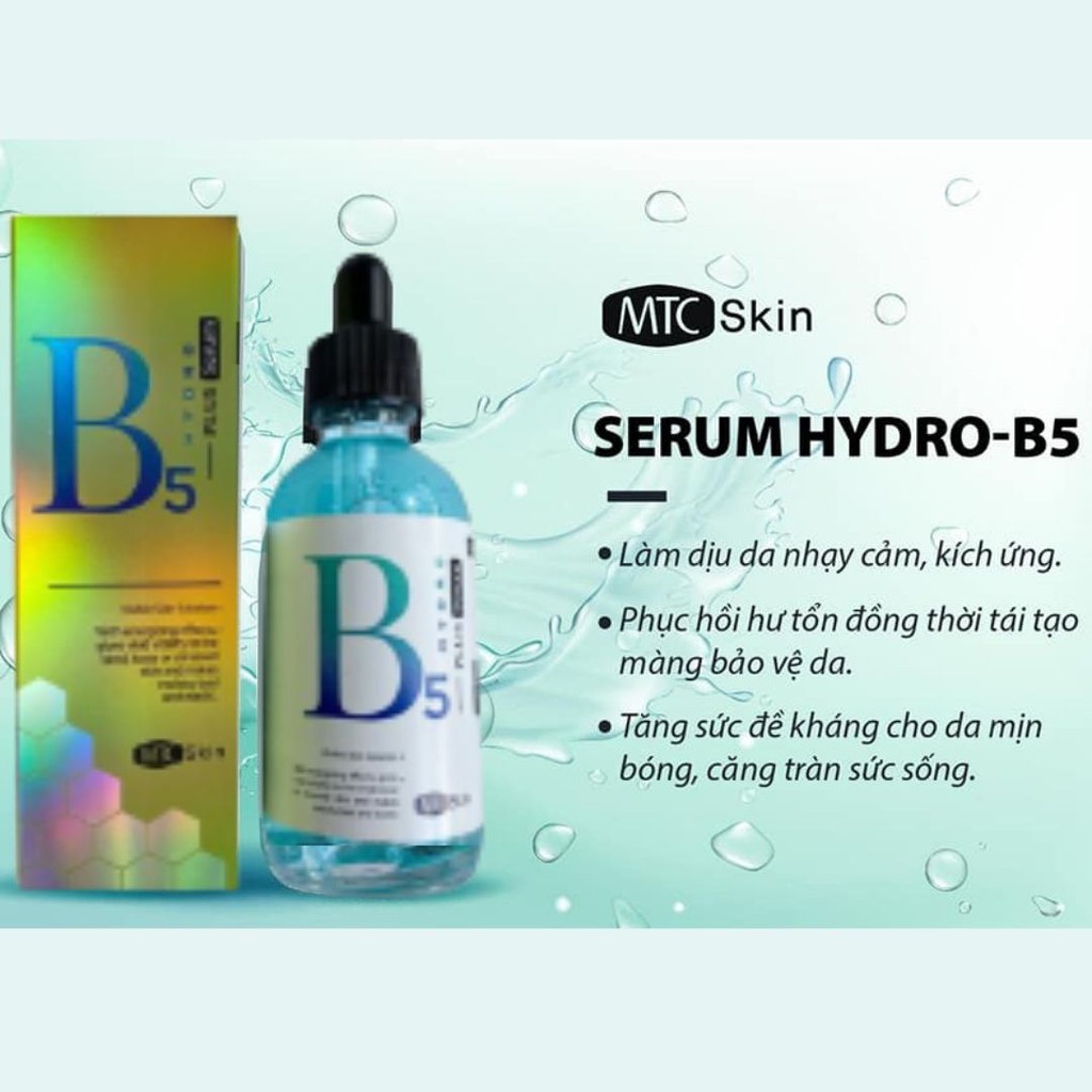 Serum Hydro B5 Phục Hồi - Serum Vitamin C Làm Trắng Da - Serum HA Cấp Ẩm, Căng Bóng Chính Hãng MTC Skin Hàn Quốc