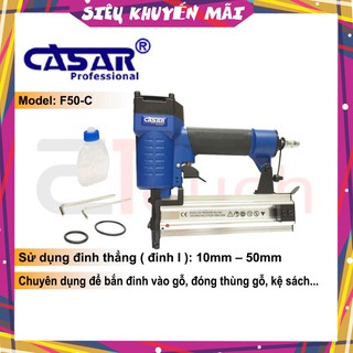 Máy bắn đinh bằng khí nén dạng hơi casar đinh i x 50mm - f50-c