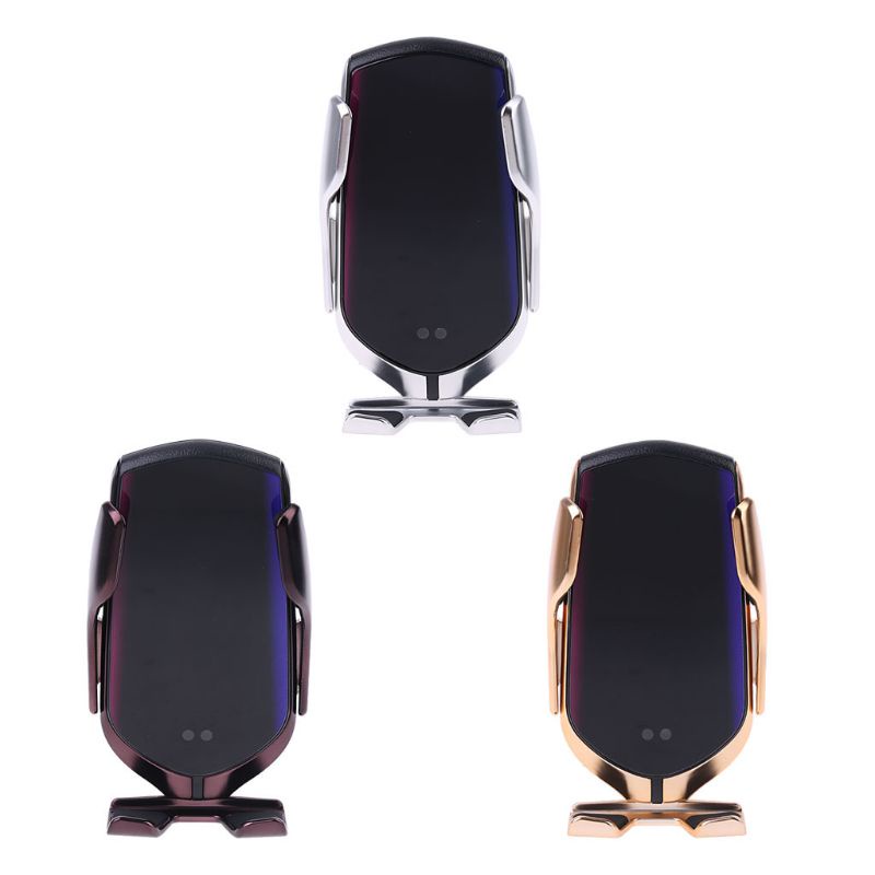 Đế Sạc Điện Thoại Không Dây Công Nghệ Qi Cảm Biến Hồng Ngoại R2 Cho Xe Hơi