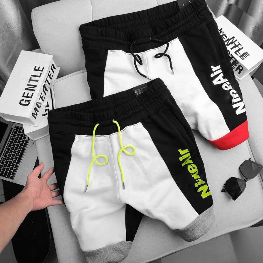 [Loại1] Quần Short Nam Nỉ NIKE AIR 2 MÀU hàng xuất xịn chính hãng