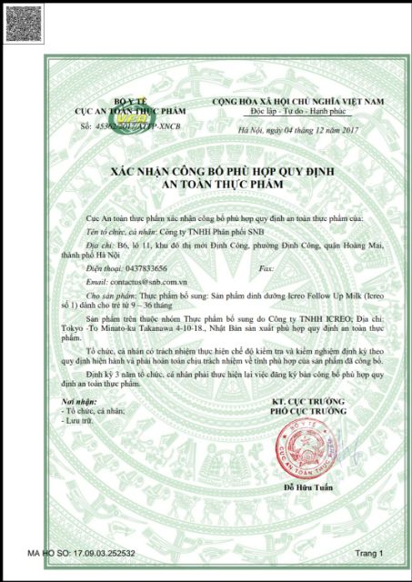 Sữa Glico Icreo số 1 820g