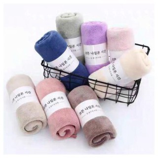 Khăn lau mặt khăn tắm lông cừu hàn quốc 29 x 48cm