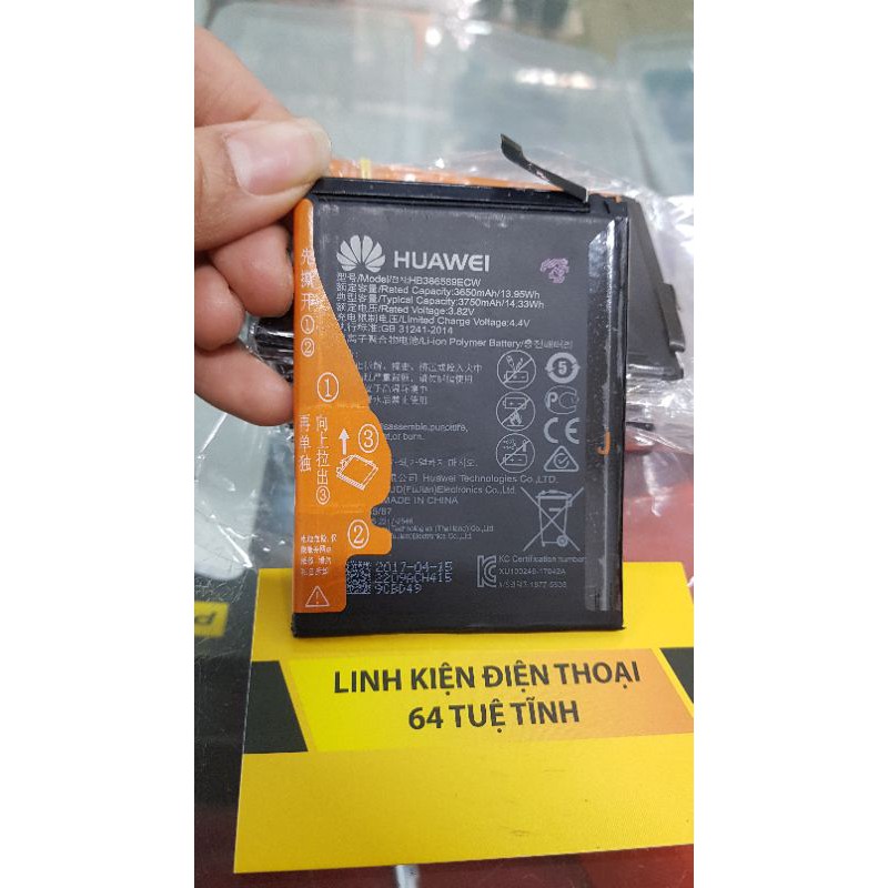Pin Huawei honor 8x, P10 plus (HB386589ECW) bóc máy