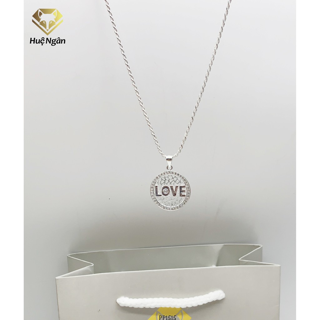 Dây chuyền bạc Ý 925 Huệ Ngân - LOVE PP1515