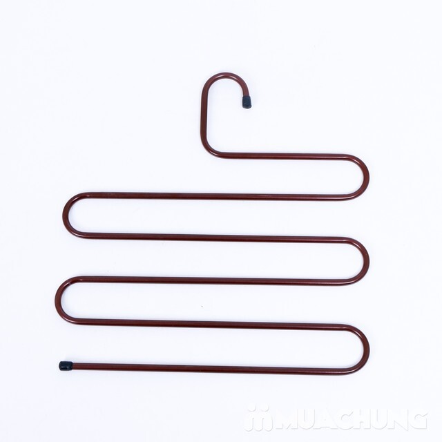 Móc Treo Quần Áo Đa Năng 5 Tầng Kim Loại Sơn Tĩnh Điện