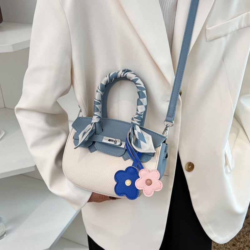 IELGY Túi Đeo Chéo Màu Sắc Tương Phản Phong Cách Hàn Quốc Dành Cho Nữ