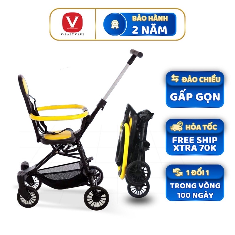 Xe Đẩy Gấp Gọn V-Baby Q1 Gấp Siêu Gọn, Tiện Mang Du Lịch