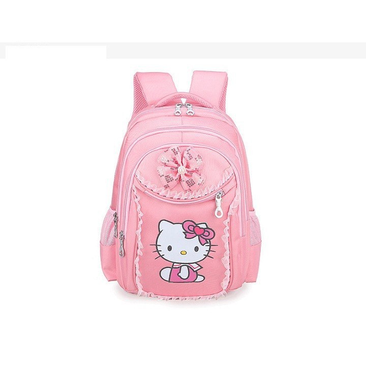 Balo Học Sinh Bé Gái Xinh Xắn, Balo Học Sinh Tiểu Học Hello Kitty Cao Cấp - 1623