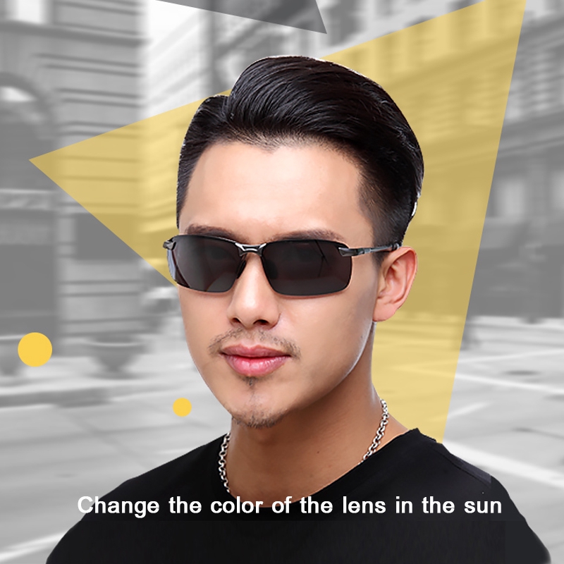 Kính Mát Phân Cực Chống Tia UV Thay Đổi Màu Mới Cho Nam
