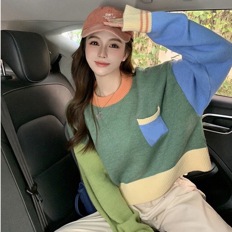 Áo sweater Tay Dài Dáng Rộng Thiết Kế Mới Thời Trang Dành Cho Mùa Thu