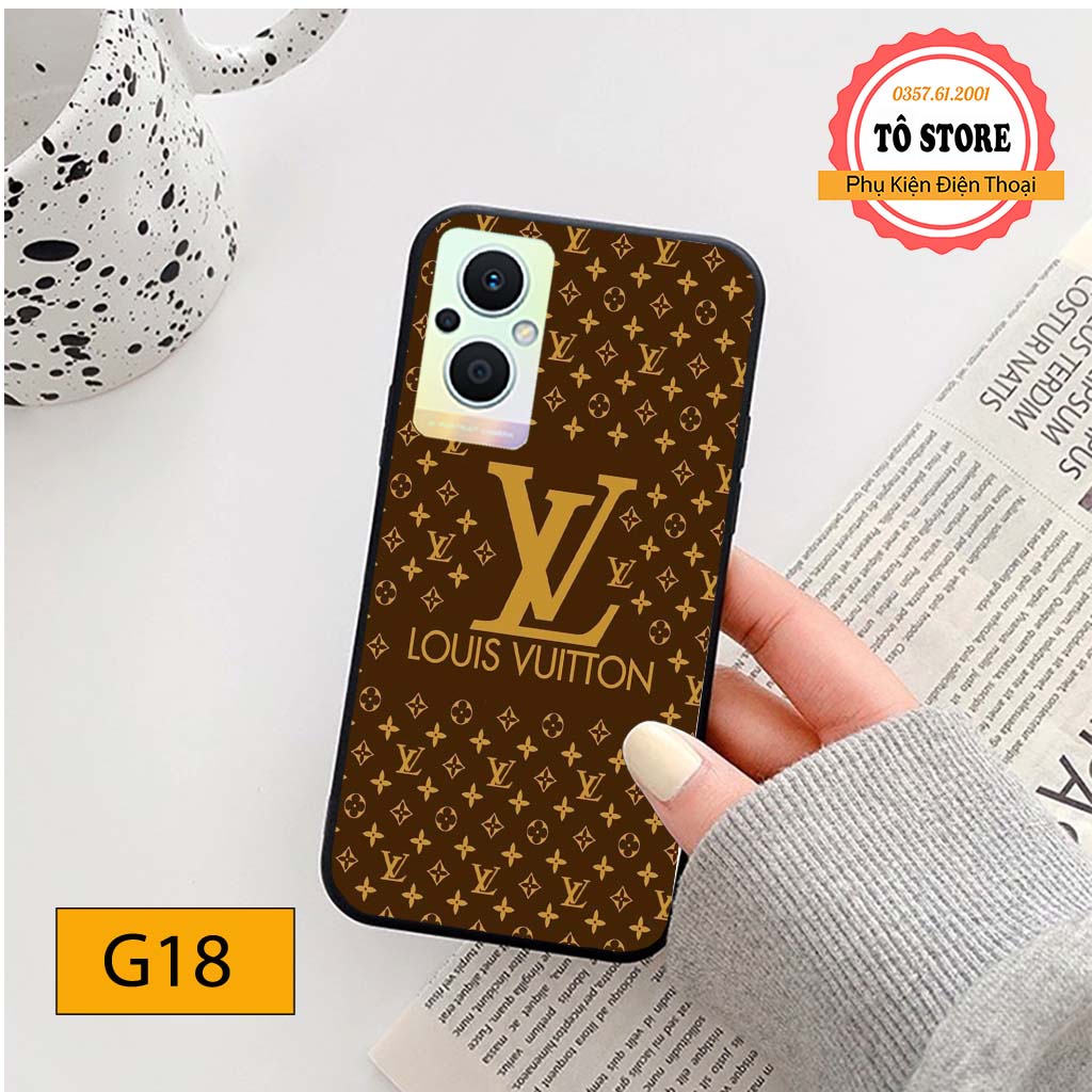 Ốp lưng Oppo Reno 7Z 5G in hình LV/GC trẻ trung, đẳng cấp, chất liệu in UV cao cấp chống trầy xước