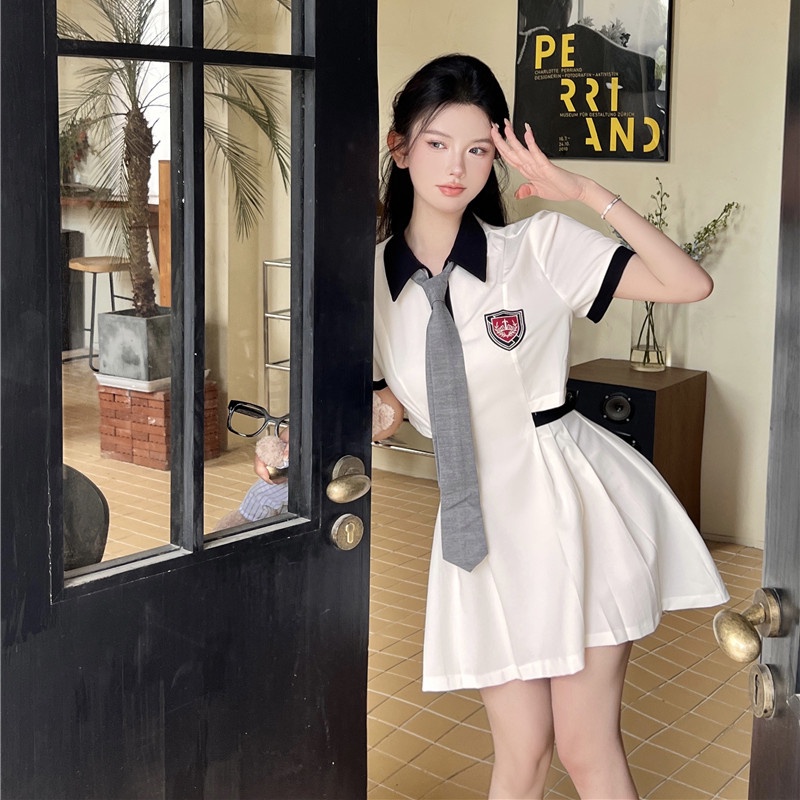 Đầm Mini Tay Ngắn Thời Trang Cho Nữ