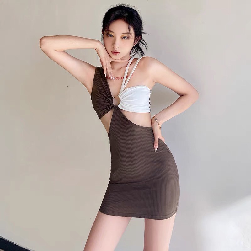 Váy Hai Dây Body Khoét Eo Sexy