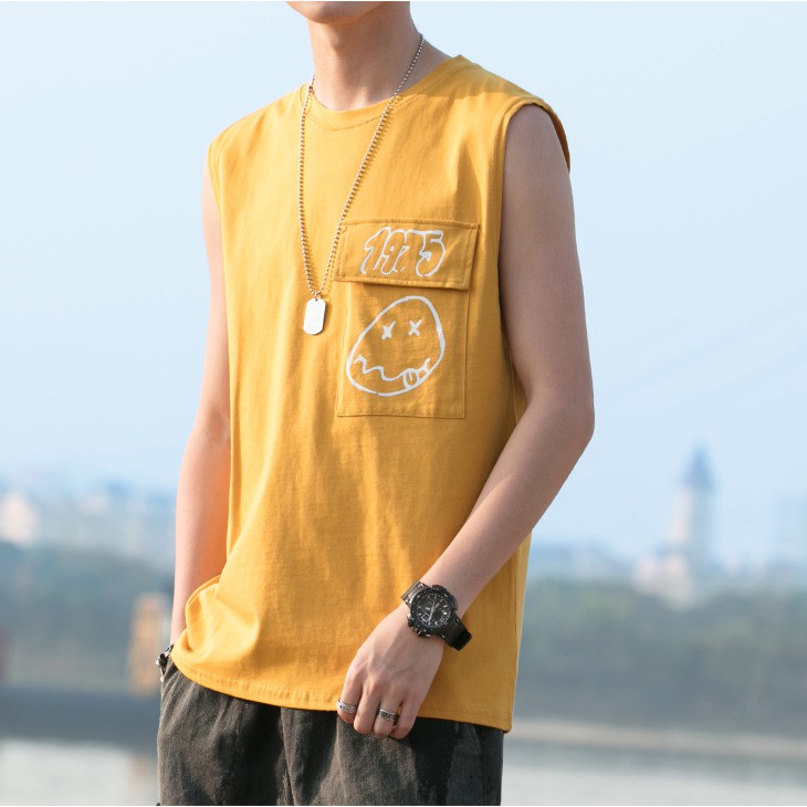 Áo Thun Ba Lỗ Nam In Họa Tiết 1975 Thời Trang Năng Động Thời Trang Zenkonam MEN TOP 128