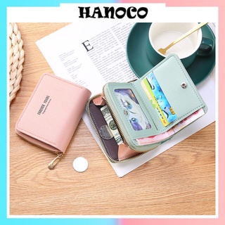 Ví nữ mini khóa kéo cầm tay nhiều ngăn Phong Cách Hàn Quốc học sinh HANOCO