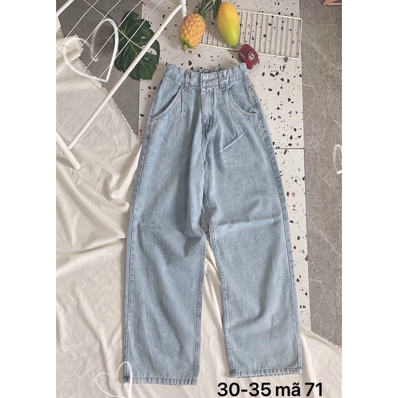 Quần Jeans Nữ Suông Lưng Thun Có Bigsize size lớn 26 đến 35 - BiiBiStore | BigBuy360 - bigbuy360.vn