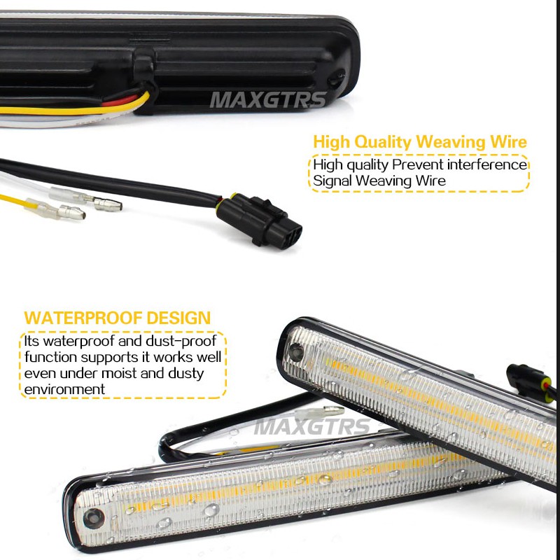Bộ 2 Đèn Led DRL MAXGTRS 36SMD 2835 28W 12V IP67 Chống Thấm Nước Chuyên Dụng Cho Xe Hơi