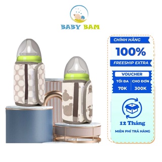 Túi Ủ Sữa Cao Cấp Có Cổng Sạc USB Warm Milk Túi Hâm Sữa Di Động Siêu Bền An Toàn Cho Bé Phù Hợp Với Mọi Loại Bình