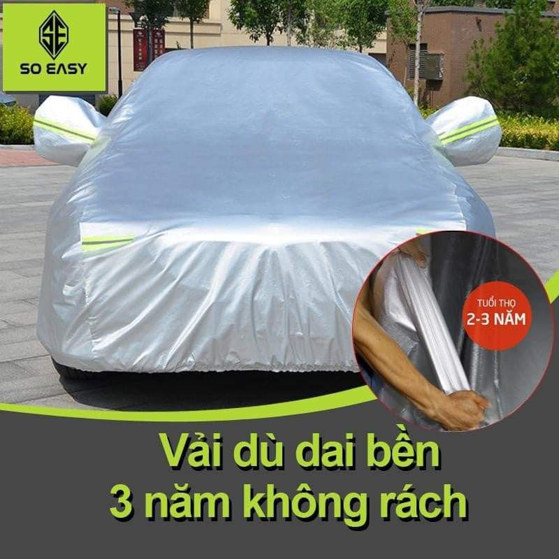 HCM - Bạt trùm xe ô tô 4 chỗ 5 chỗ 7 chỗ - chống nắng - chống bụi- chống nước tốt. bạt ô to dành cho mọi loại xe