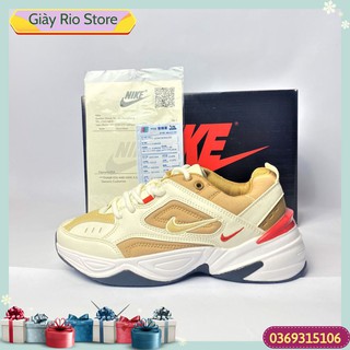 [Hàng Trung- Cao Cấp ] Giày Thể Thao sneake M2K gót đỏ. Rio