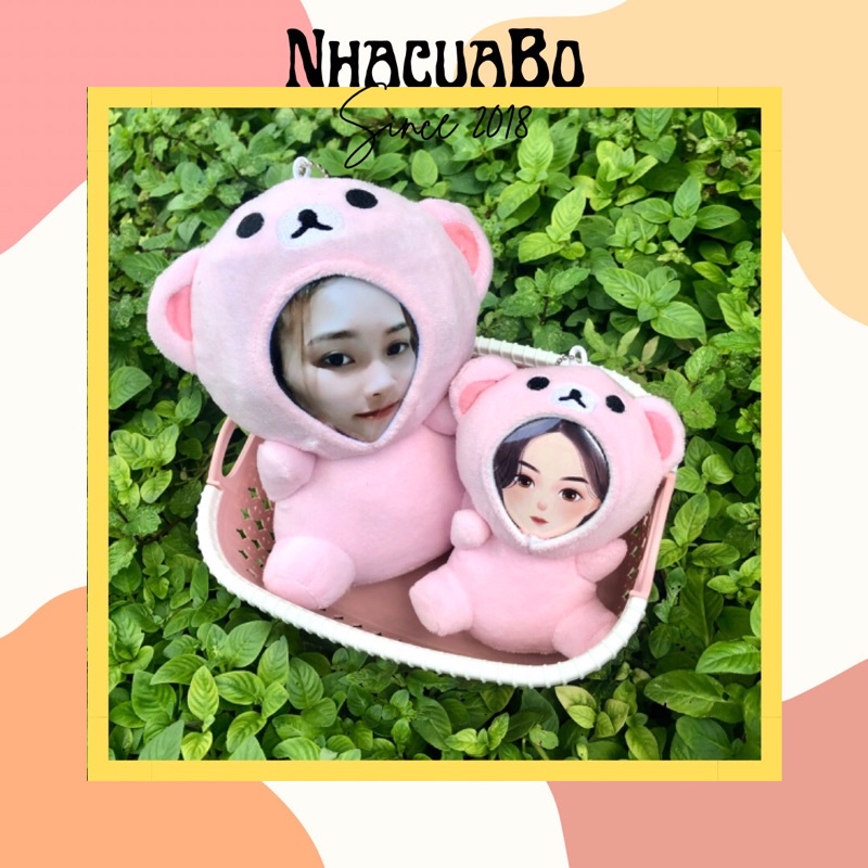 [Size 22cm] Gấu In Ảnh Theo Yêu Cầu Mẫu Độc Quyền tại NhacuaBo_since2018 [Đã bao gồm 1 ảnh in]